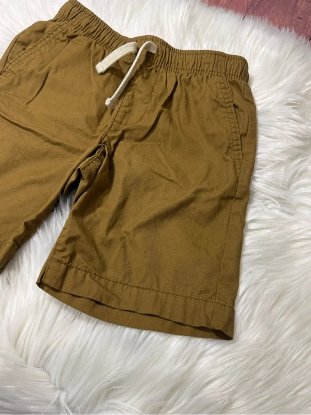 Old Navy Relaxed Fit Brown Pull On Cotton Shorts - Boys Size M (8)